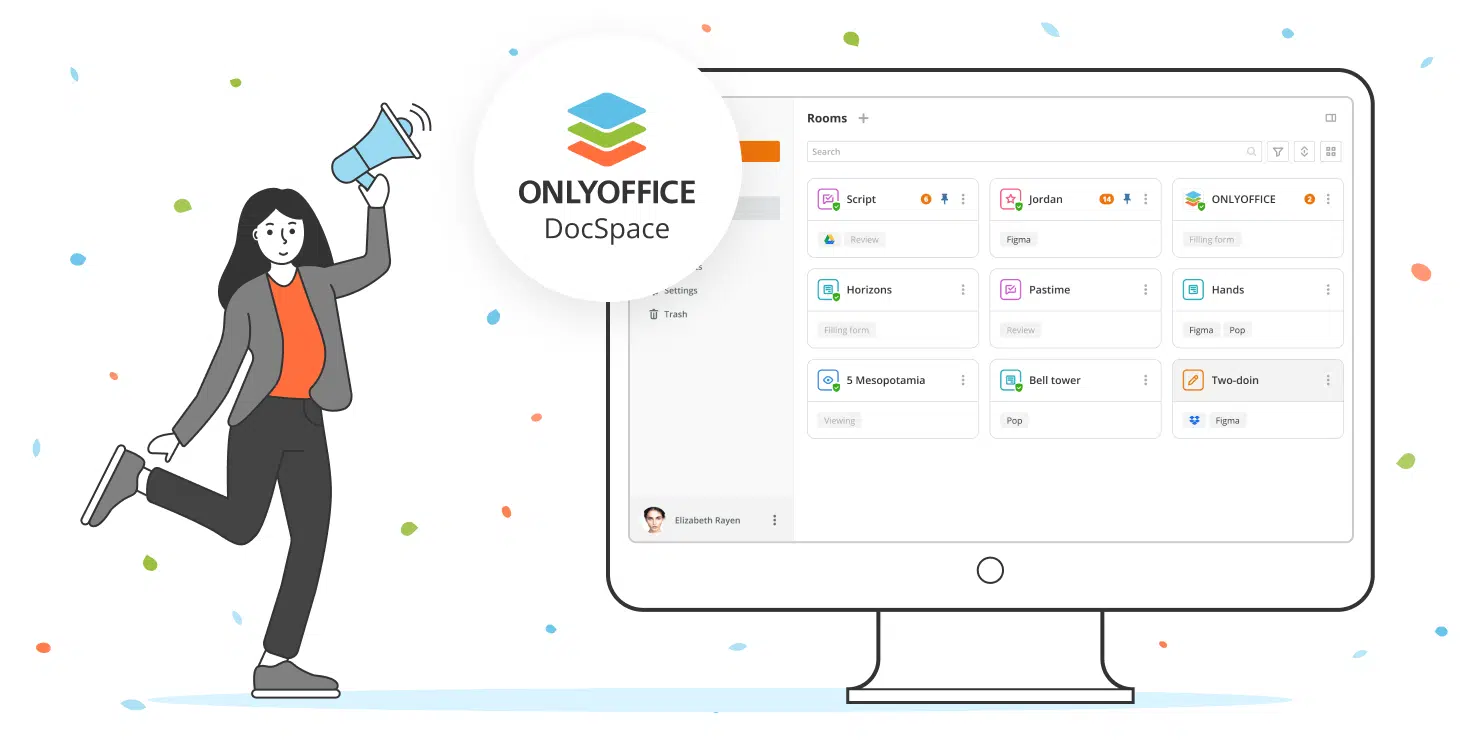 ONLYOFFICE DocSpace facilite le travail collaboratif sur des documents