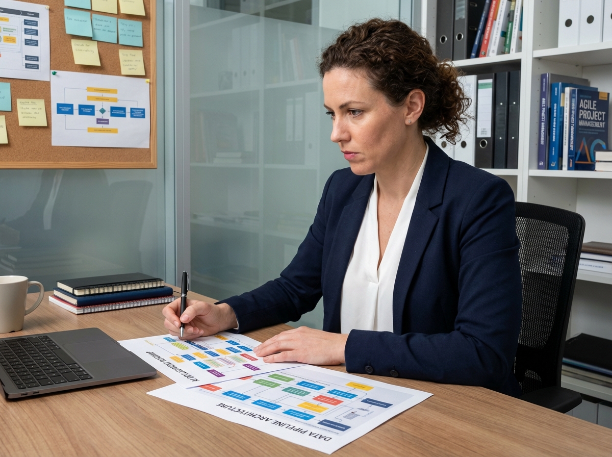 Femme gestionnaire d